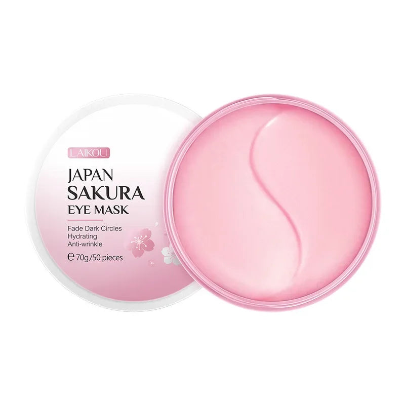 LAIKOU Sakura or Gold Snail Eye Mask — Brightening & Hydrating Hydrogel Patches (50pcs / 70g) — brightening & hydrating hydrogel eye mask patches for dark circles, puffiness & firming | Skin Care Masks & Peels | Beauty & Health,Eyes Care,Skin Care | Dolci