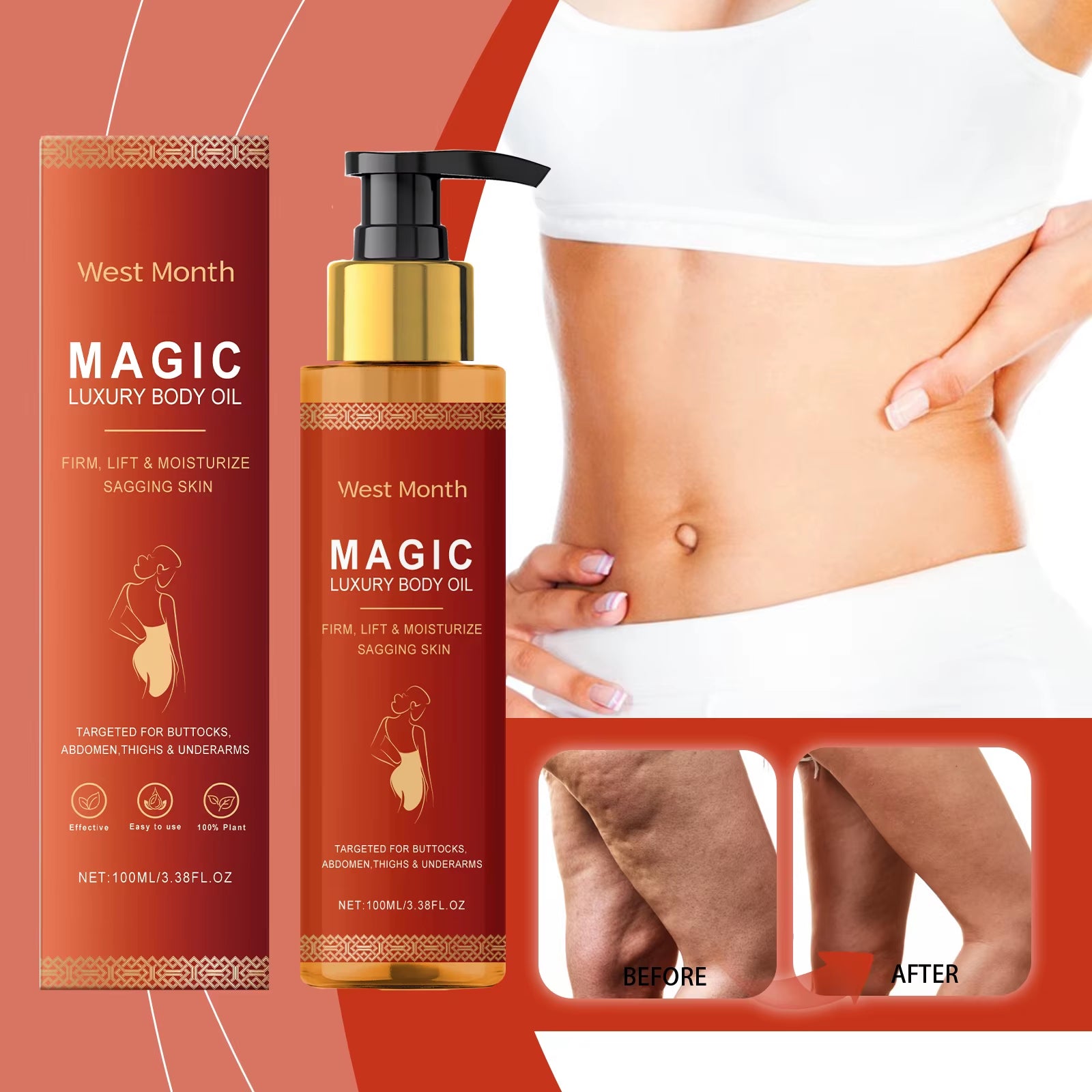 WESTMONTH Magic Luxury Body Oil — Deep Moisture, Quick Absorb | Body Oil | Dolcie Care