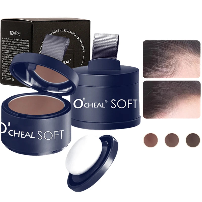 Hair Line Powder Black Root Cover up Natural Instant Waterproof Hairline Shadow Powder Hair Concealer Coverage Styling
