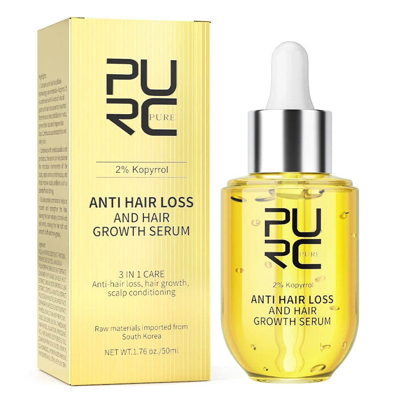 Hair Growth Serum for Men Women Ginger Hair Regrowth Thicken Thinning Hair Loss Treatment Hair Care