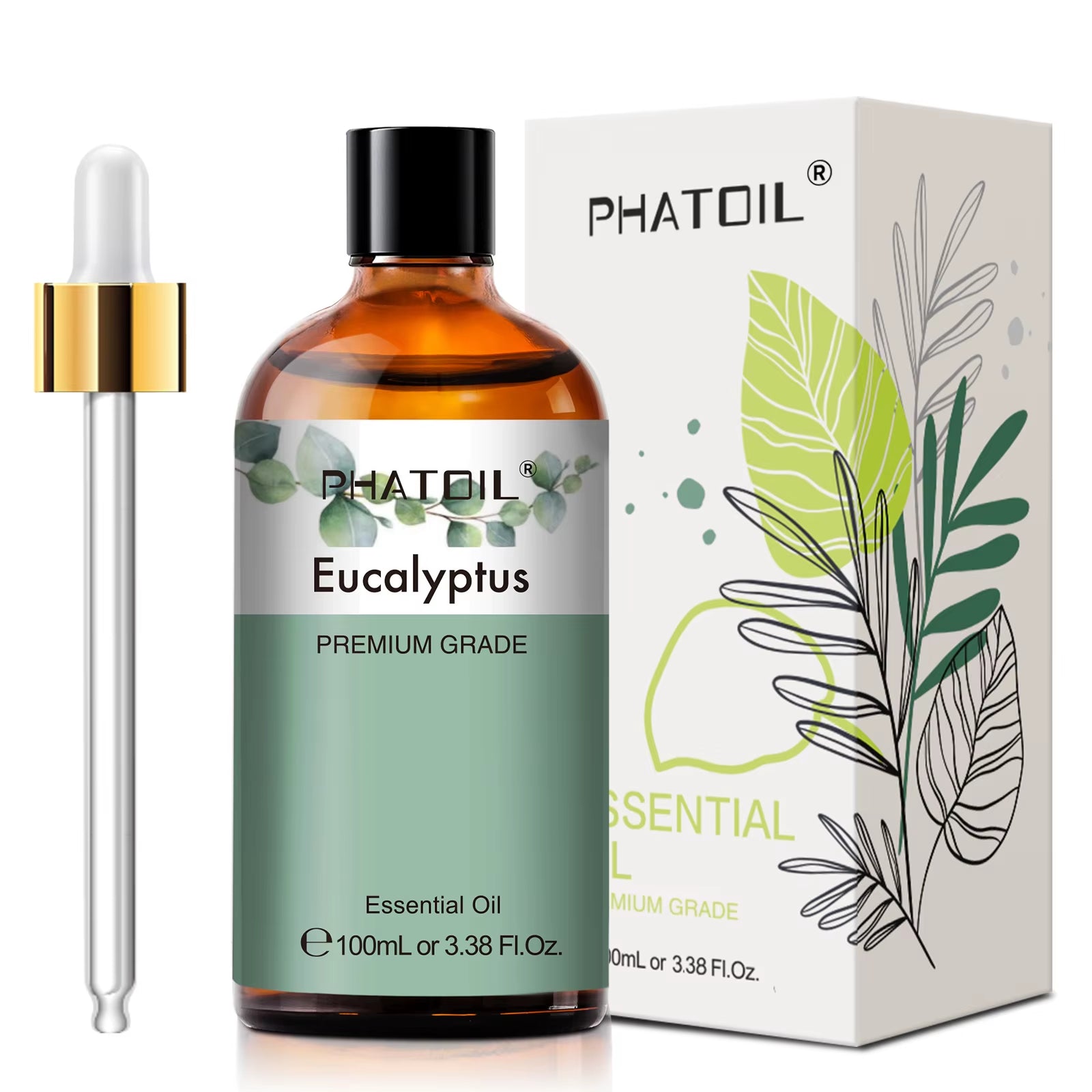 100Ml Natural Essential Oil for Aromatherapy Lemongrass Eucalyptus Lavender Peppermint Fragrance Essential Oils