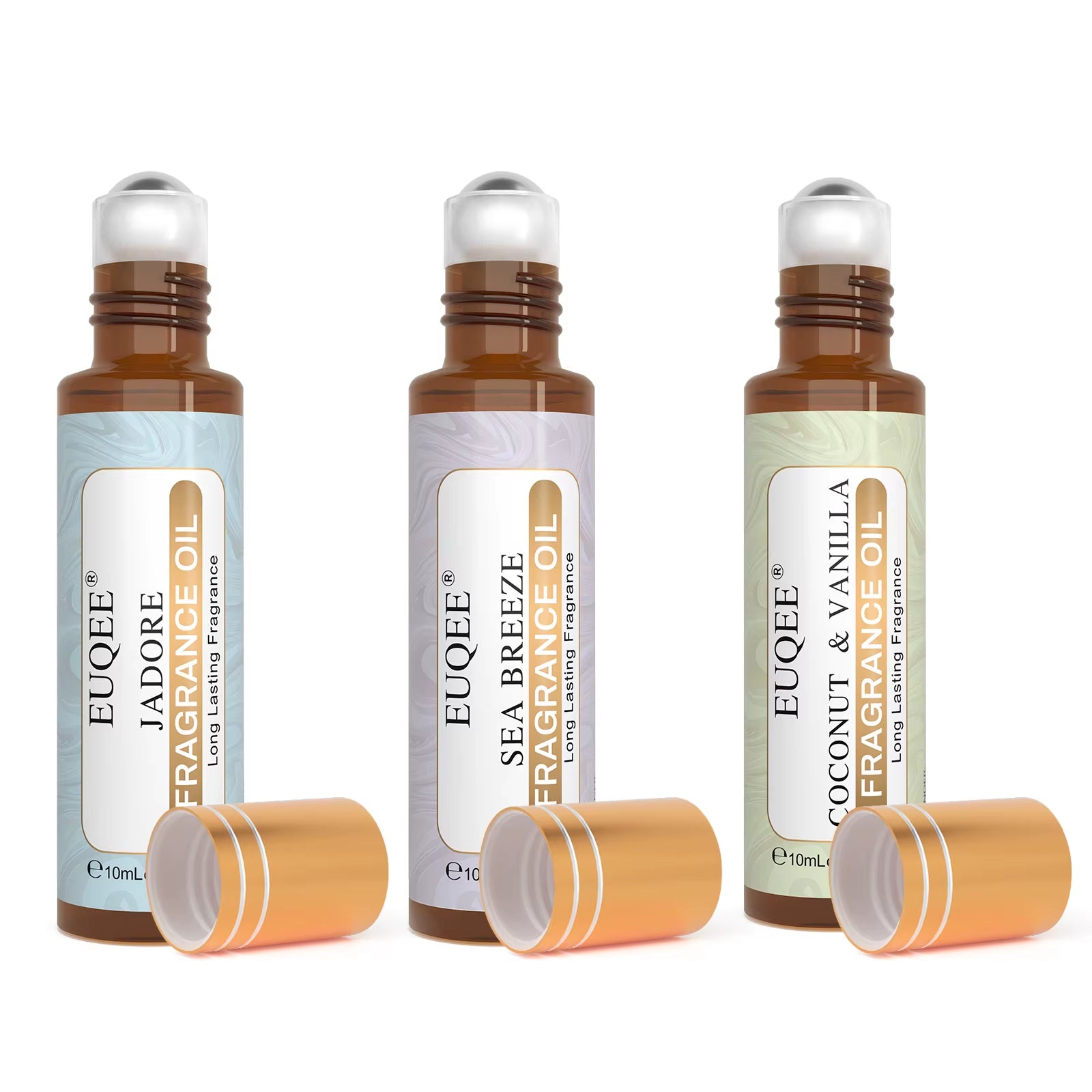 10Ml Women'S Roller Fragrance Oil-Coconut Vanilla Bubble Gum Bright Crystal Bombshell Midnight Rose Angel Aroma Oil