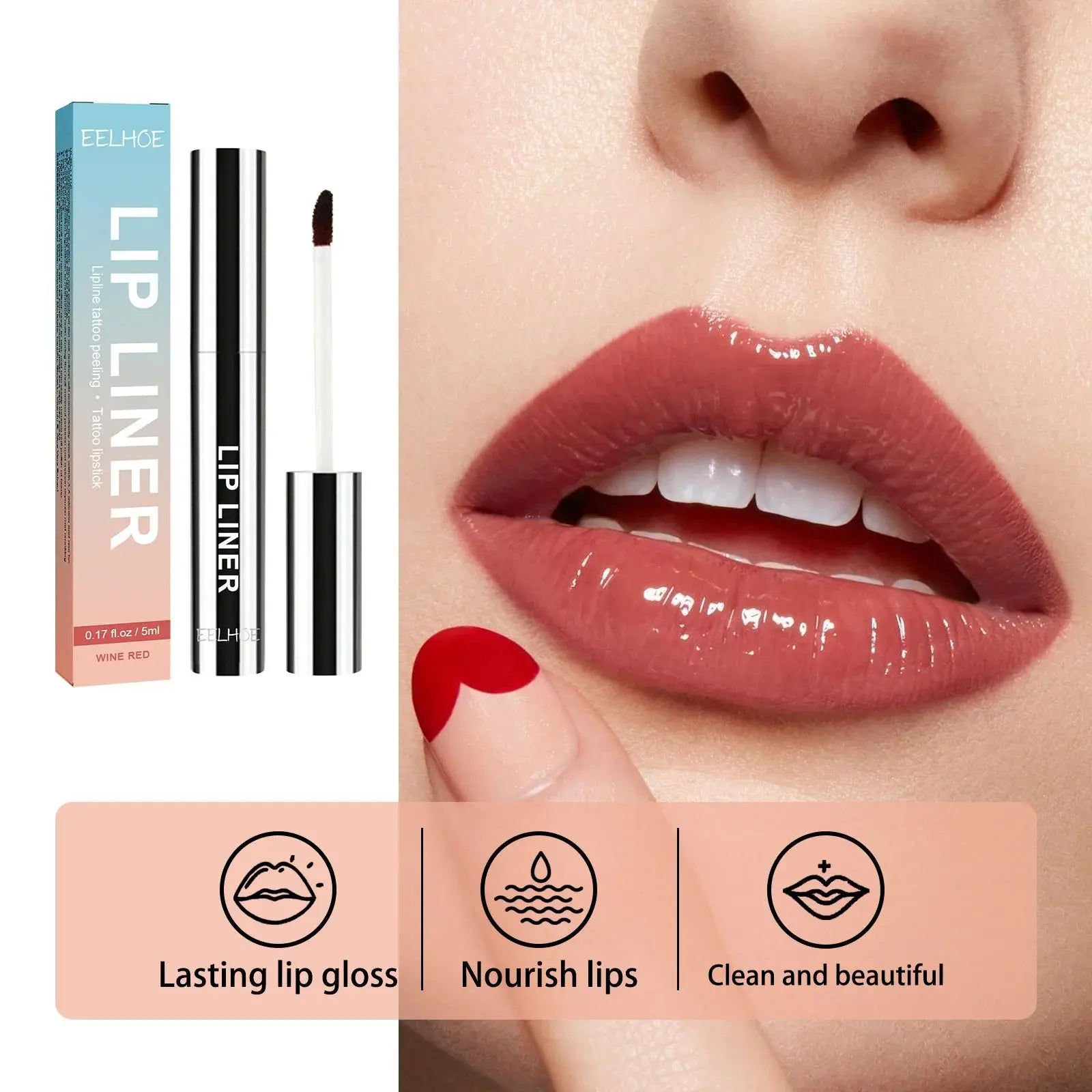 Peel off Lip Liner Waterproof Long Lasting Plump Lip Stick Matte Nourish Non Stick Moisturizing Lip Gloss Makeup Lip Line Pencil