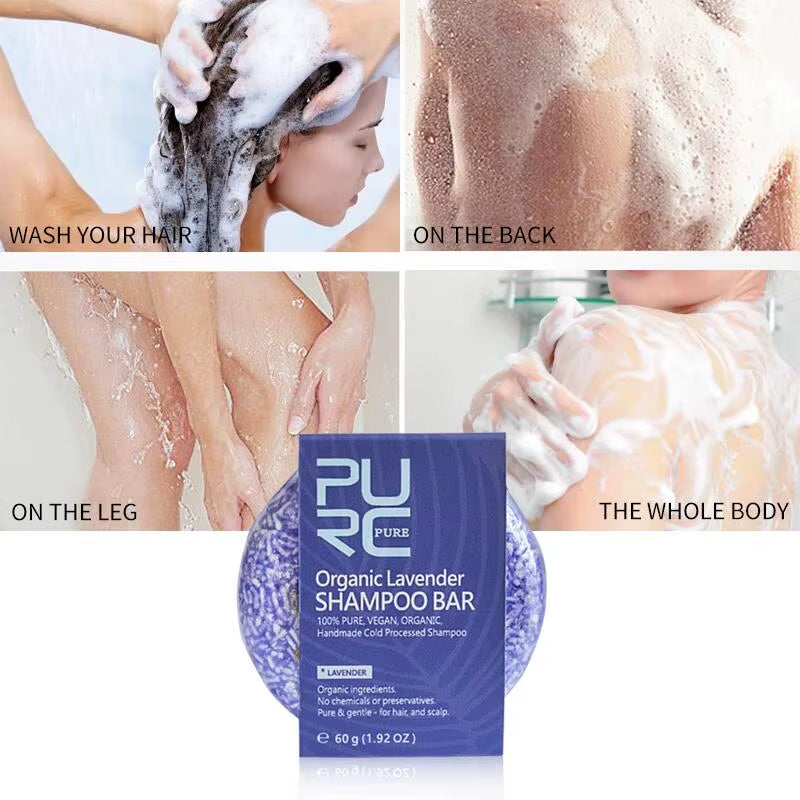 Lavender Shampoo Bar Smoothing Hair Conditioner Scalp Treatment Hair Care