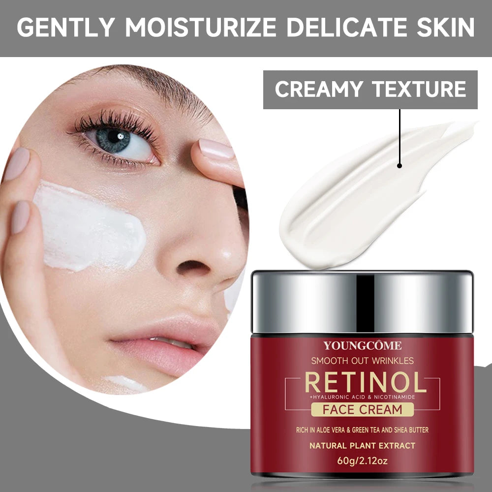 Retinol Lifting & Firming Night Cream — Smoothing, Brightening & Moisturizing (30g / 60g) — retinol night cream for lifting, firming, smoothing & overnight hydration | Face Serums | retinol, night cream, lifting, firming, smoothing, brightening, moisturiz