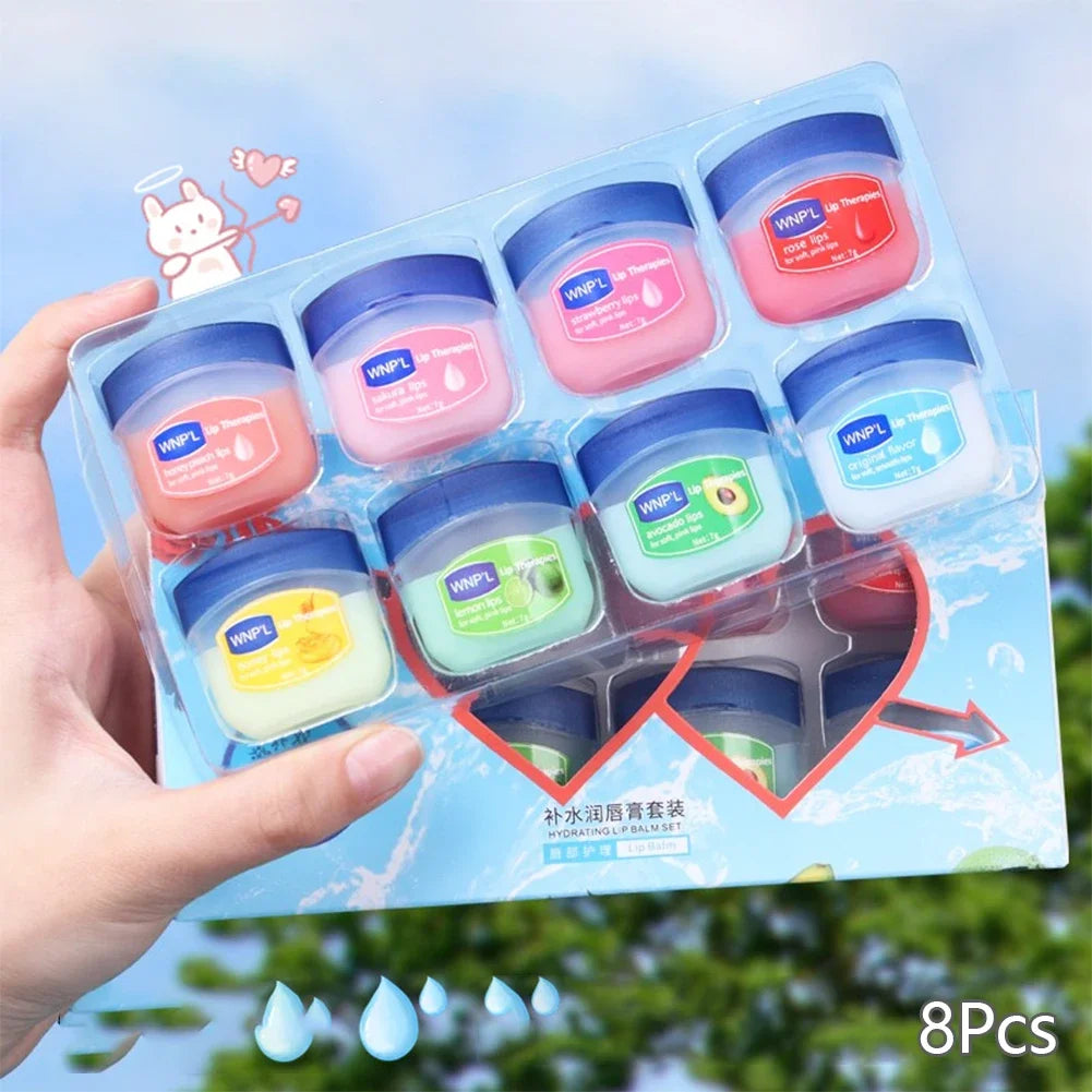 Moisturizing Lip Balm Sets Lipstick Makeup Natural Plant Base Moisturizer Lip Balm Anti-Cracking Lips Skin Care