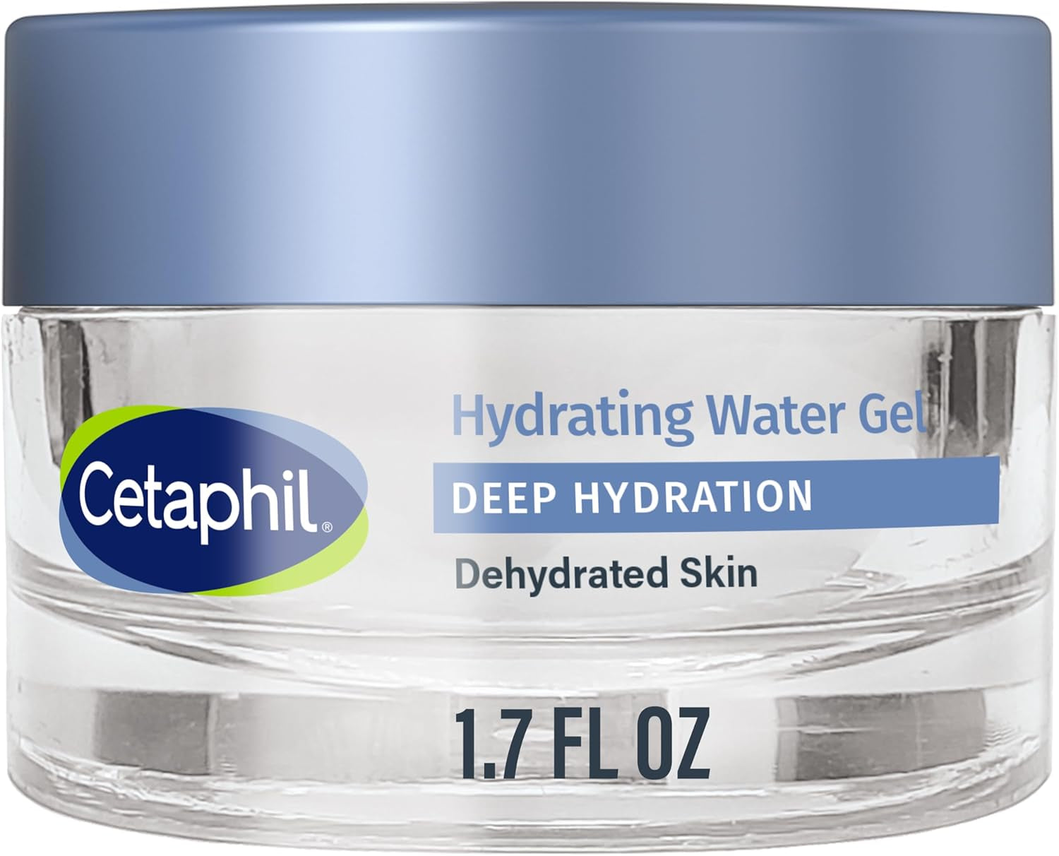 Deep Hydration Skin Restoring Water Gel with Hyaluronic and Polyglutamic Acid, Face Moisturizer, 72 Hour Hydration, for Dry, Dehydrated Sensitive Skin, Fragrance Free, 1.7 Oz, Fragrance Free