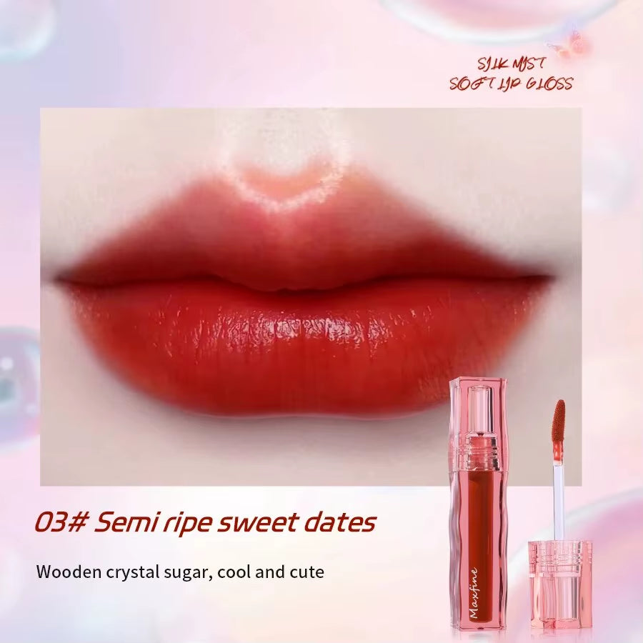 MAXFINE Lip Glaze — High-Pigment, Moisturizing, Waterproof, Non-Sticky — high-pigment, moisturizing lip glaze with long-wear, waterproof & non-sticky finish | Lip Gloss | Beauty & Health,Lips,Makeup | Dolcie Care