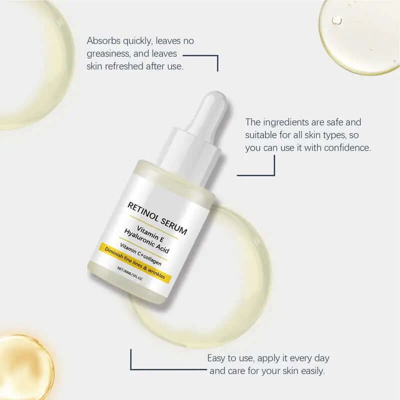 Retinol Serum Firming Essence — Lifting, Hydrating & Soothing Serum 30 ml — advanced retinol face serum for wrinkle repair, firming & hydration | Face Serums | Beauty & Health,Face Care,Skin Care | Dolcie Care