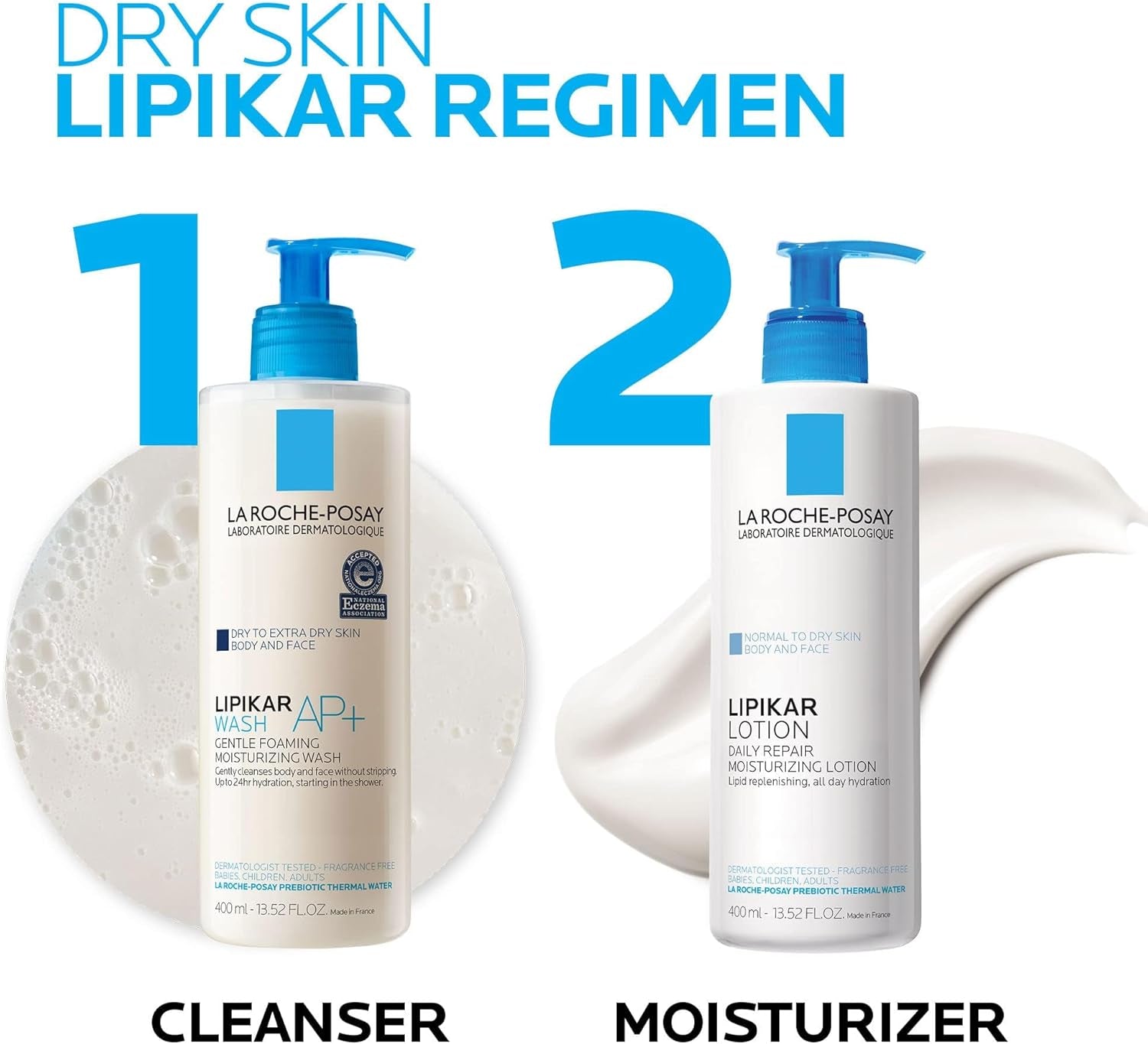 La Roche-Posay Body Milk Moisturiser 400Ml, Lipikar Lait