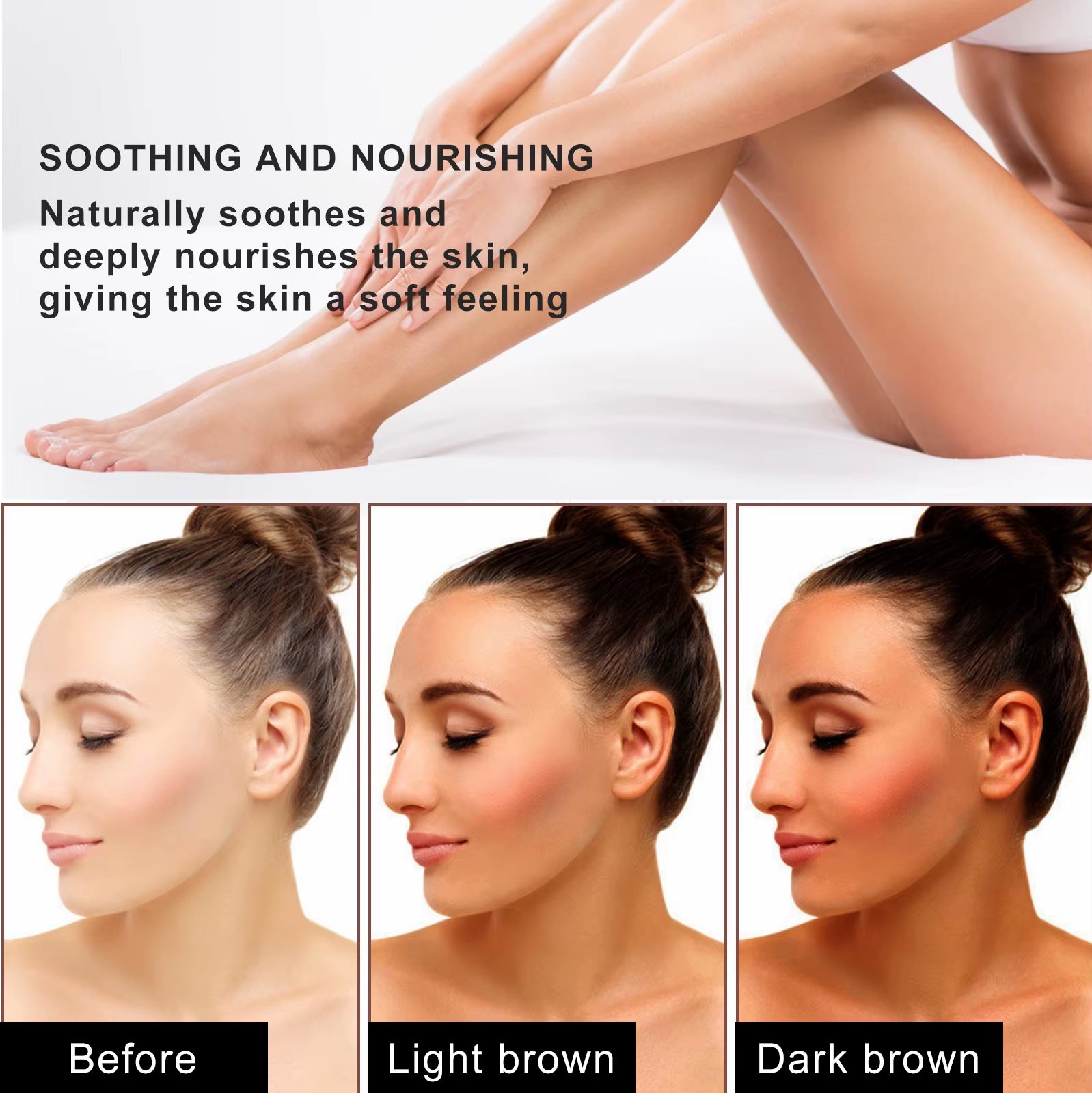 Summer Body Tanning Cream Long Lasting Bronzer Fake Tan Nourishing Sunbeds Sunless Booster Outdoor Beach Self-Tanning Lotion