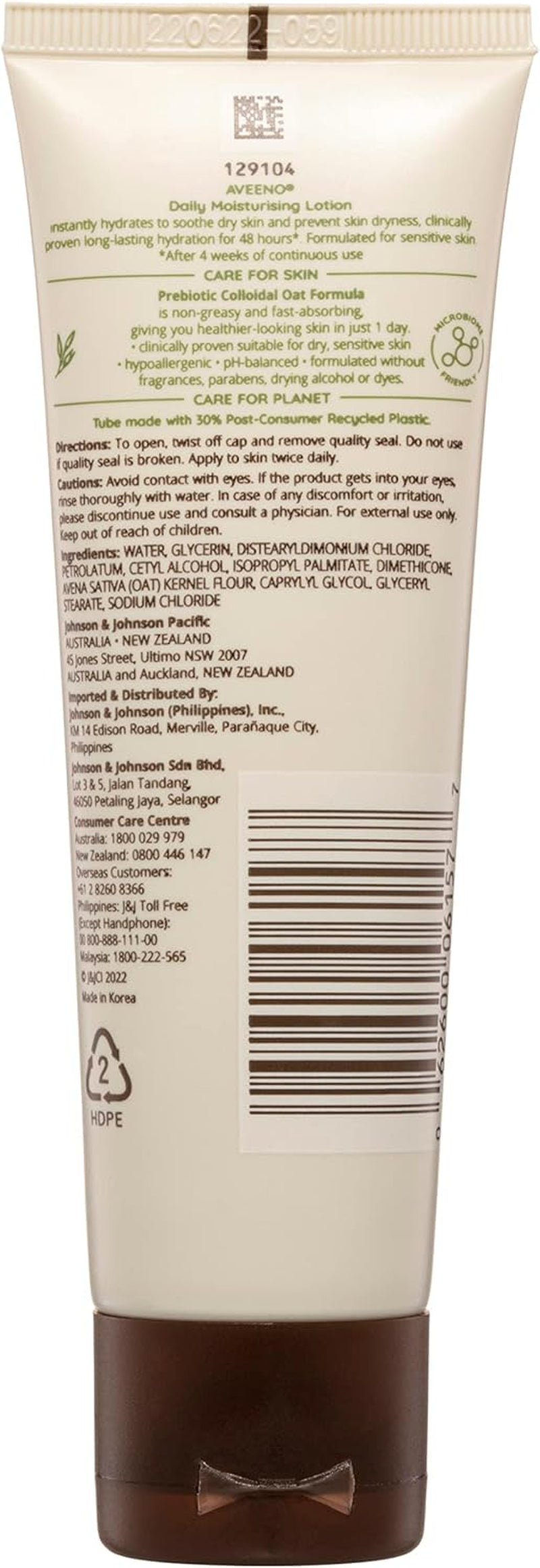 Daily Moisturising Non-Greasy Fragrance Free Body Lotion 48-Hour Hydration Soothe Normal Dry Sensitive Skin 71Ml