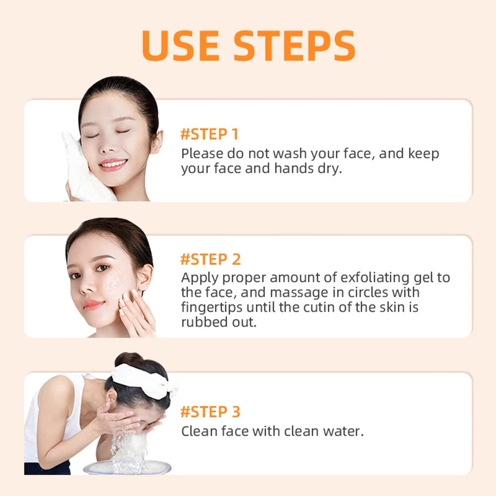 Peeling Gel Exfoliator — Moisturizing, Smoothing & Brightening 50g | Facial Cleansers | Dolcie Care