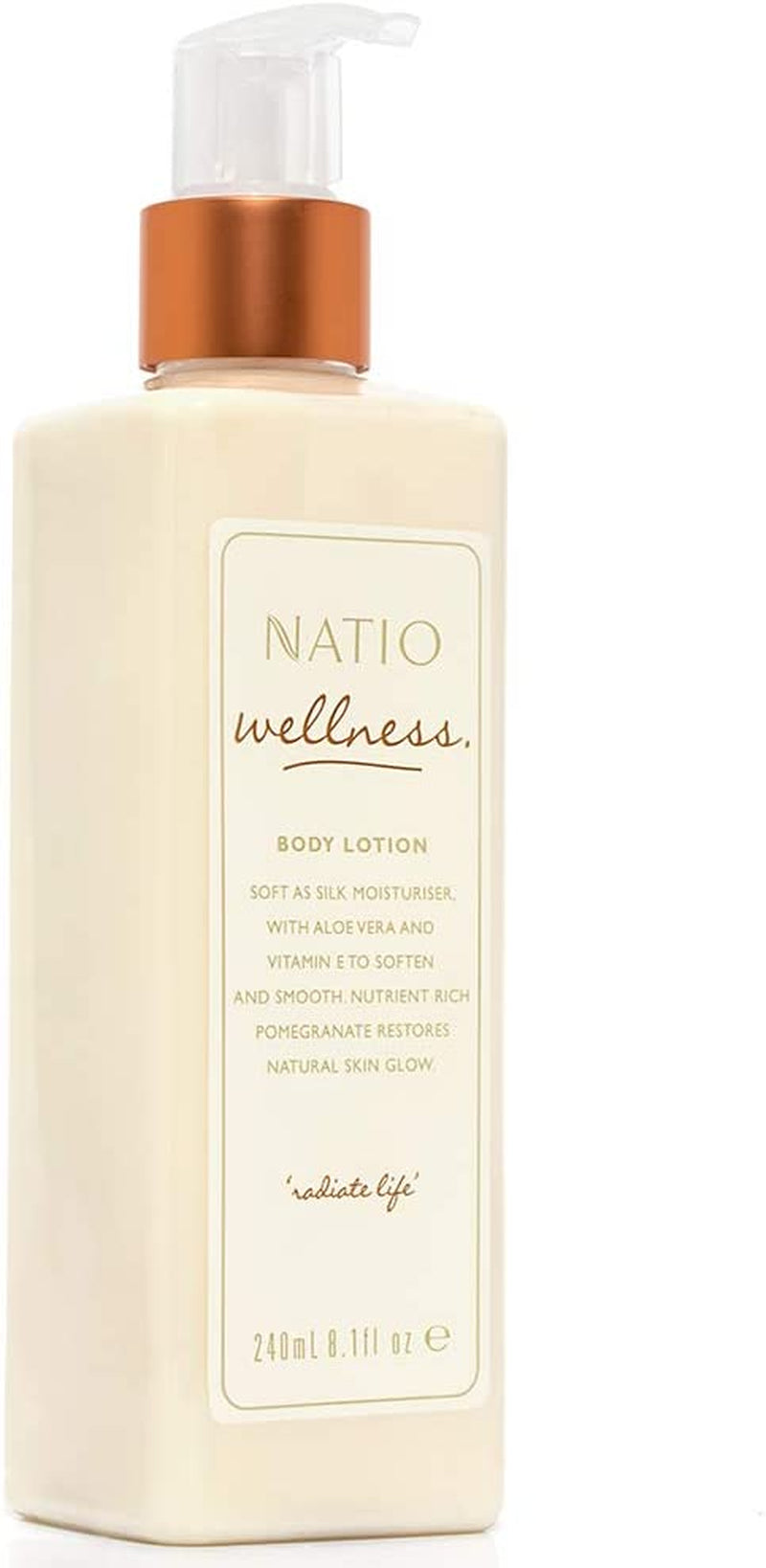 Australia Wellness Body Lotion 240Ml - Light Body Moisturiser - Pomegranate, Jojoba & Aloe Vera - Hydrating, Smoothing & Replenishing - Made in Australia