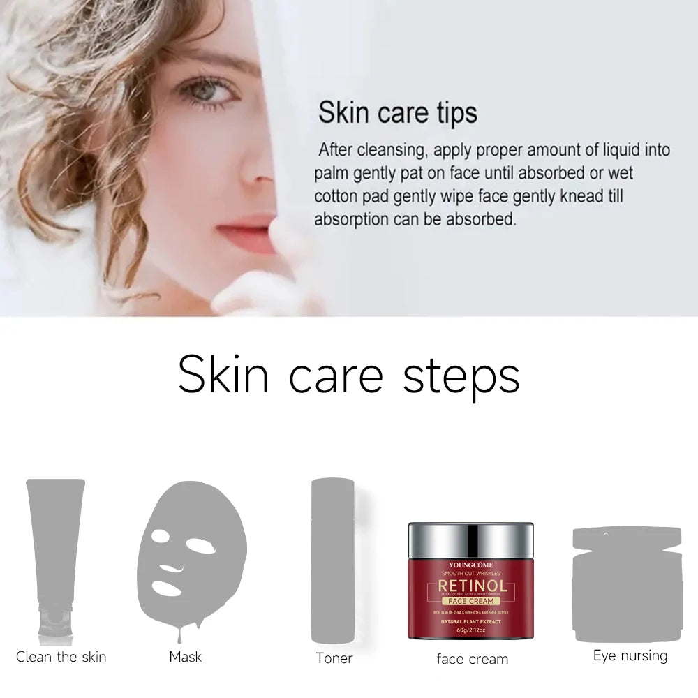 Retinol Lifting & Firming Night Cream — Smoothing, Brightening & Moisturizing (30g / 60g) — retinol night cream for lifting, firming, smoothing & overnight hydration | Face Serums | retinol, night cream, lifting, firming, smoothing, brightening, moisturiz