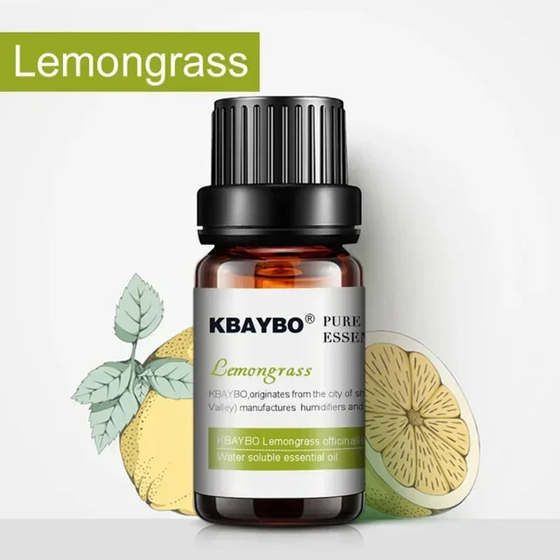 Essential Oils for Diffuser, Aromatherapy Oil Humidifier 6 Kinds Fragrance of Lavender, Tea Tree, Rosemary, Lemongrass, Orange