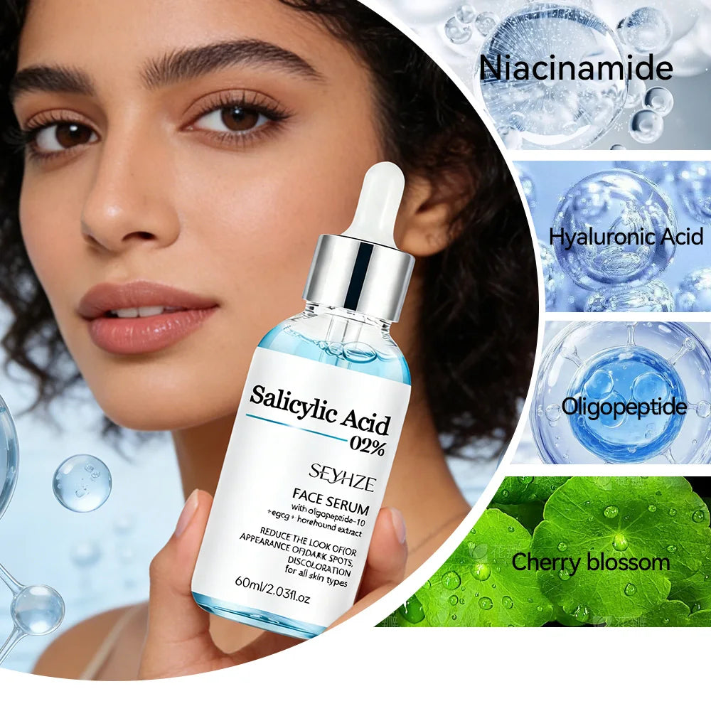 Salicylic Acid & Niacinamide Facial Serum Set – 2-Piece Skincare Duo for Hydration and Oil Control