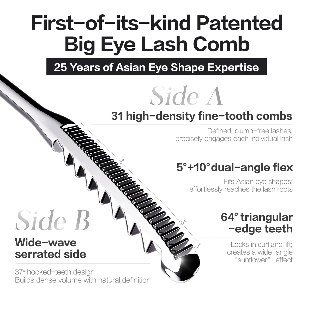Waterproof Black Mascara 3.5g – Lengthening, Curling & Sweat-Resistant Lash Definition