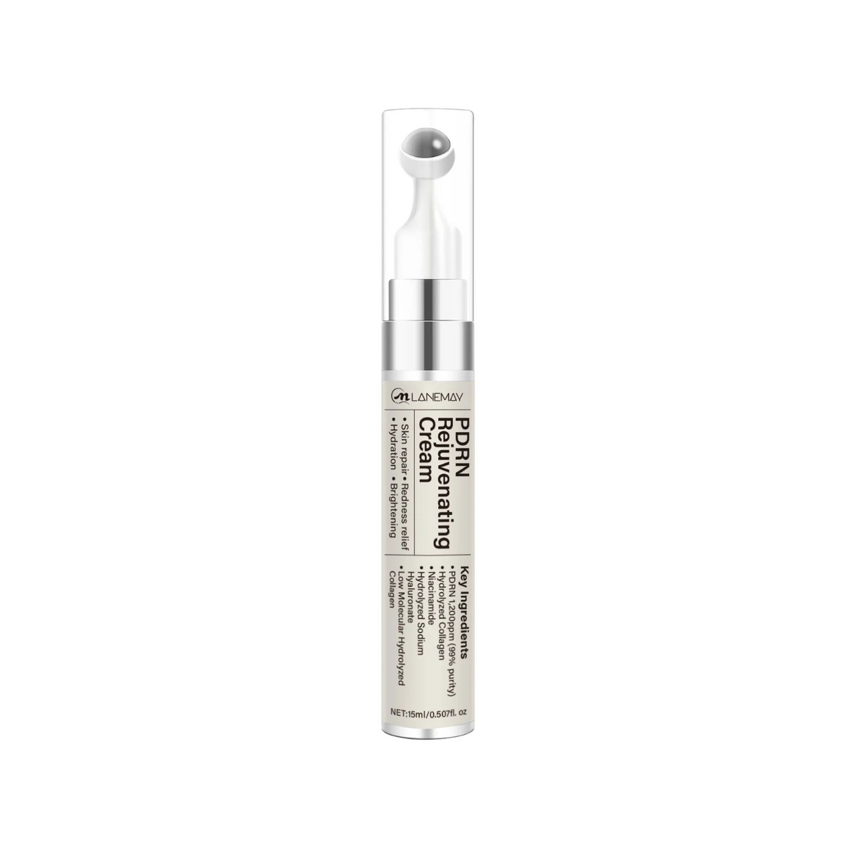 PDRN Salmon DNA Eye Cream – Roller Ball Eye Serum with Niacinamide & Collagen, Hydrating & Soothing