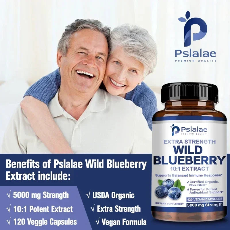 Xemenry Wild Blueberry Capsules – Antioxidant Supplement for Eye Health, Brain Wellness & Daily Immune Support