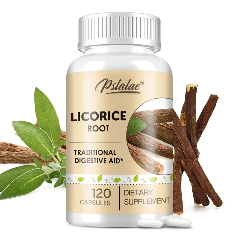 PSLALAE Licorice Root Capsules – Daily Digestive, Antioxidant & Heart Health Support