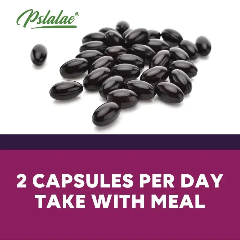 PSLALAE Elderberry Capsules with Vitamin C, D & Zinc – Daily Immune & Antioxidant Support