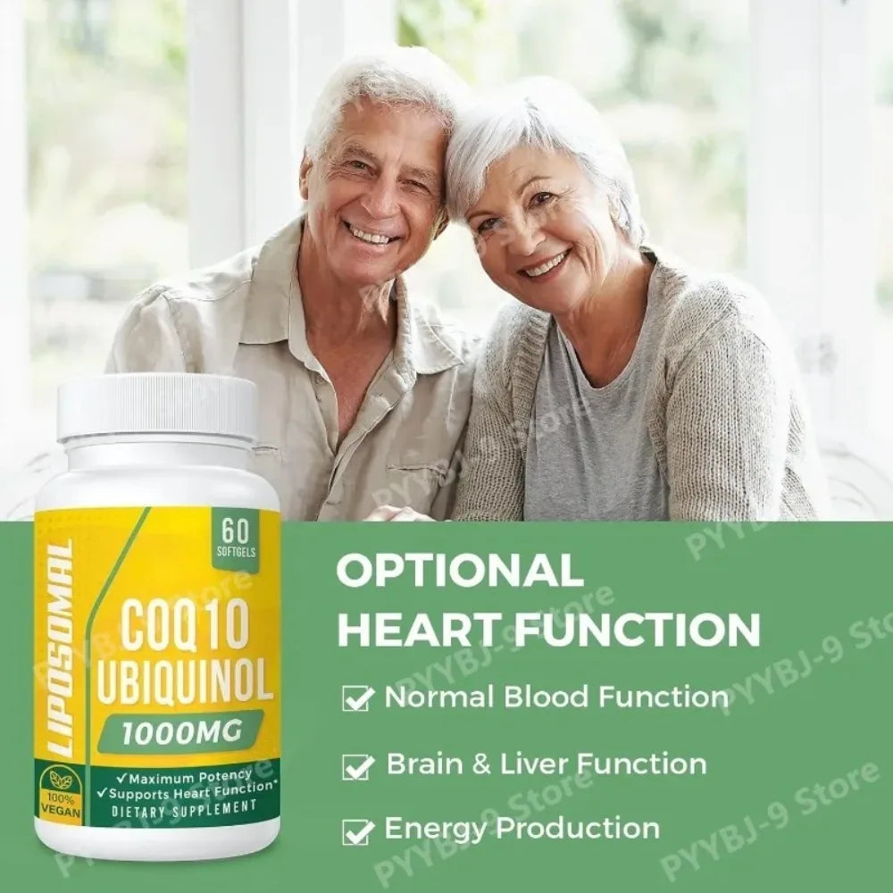CoQ10 Ubiquinol Softgels – Coenzyme Q10 Supplement, 60 Count