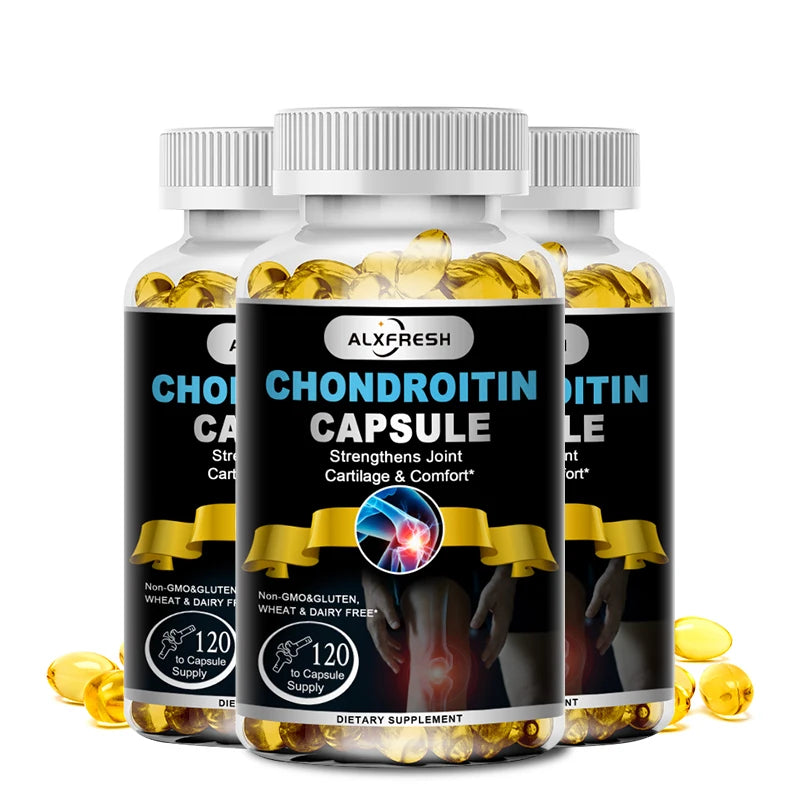 Alxfresh Glucosamine Chondroitin MSM with Turmeric & Vitamin D – Joint Support, Bone Health, Mobility & Calcium Absorption Supplement