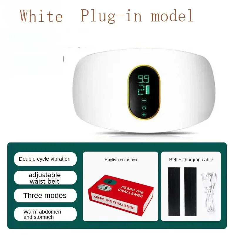 Electric Vibration Massage Belt – 6 Modes, Adjustable Intensity, USB-Powered Body Massager
