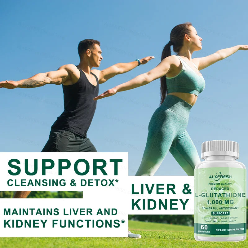 ALXFRESH Glutathione Capsules – Antioxidant Supplement for Skin, Liver & Immune Support