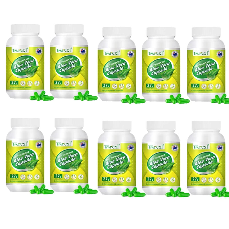 Aloe Vera Capsules – Herbal Supplement, 60 Capsules