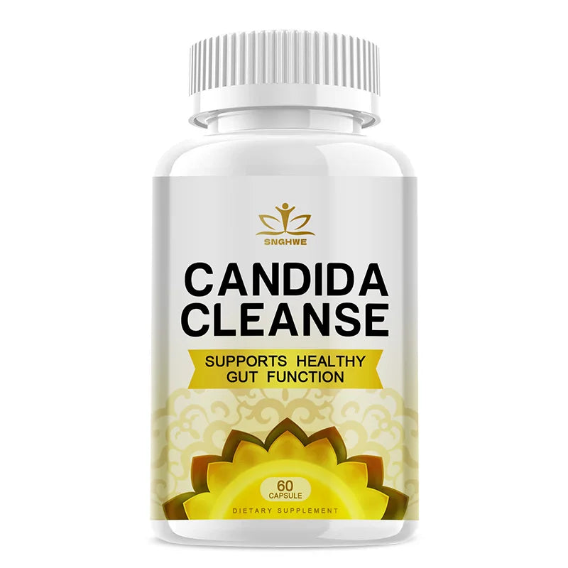 Candida Cleanse Complex with Probiotics, Digestive Enzymes & Herbal Formula – Gut Health, Digestive & Immune Support