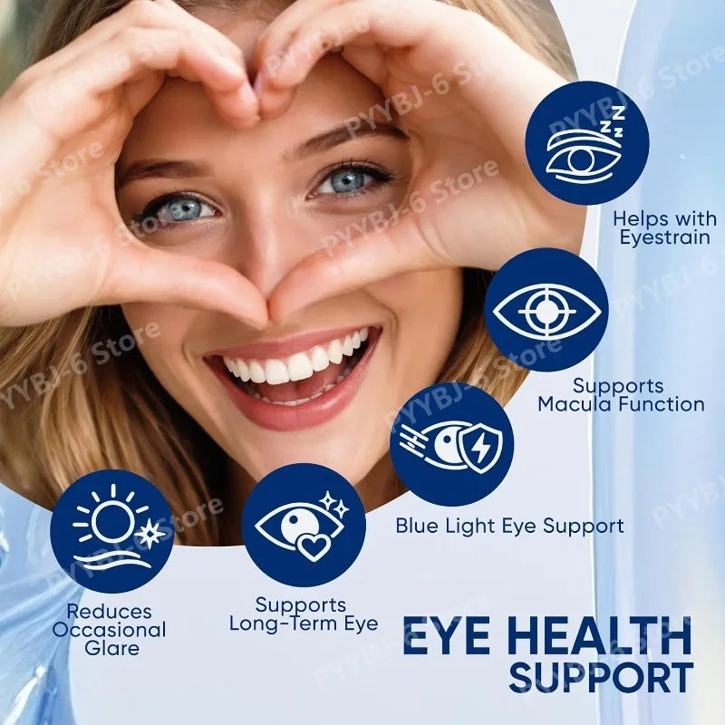 15-in-1 Eye Health Supplement – Lutein, Zeaxanthin, Bilberry Extract & Vitamins C and E, 60 Veggie Capsules