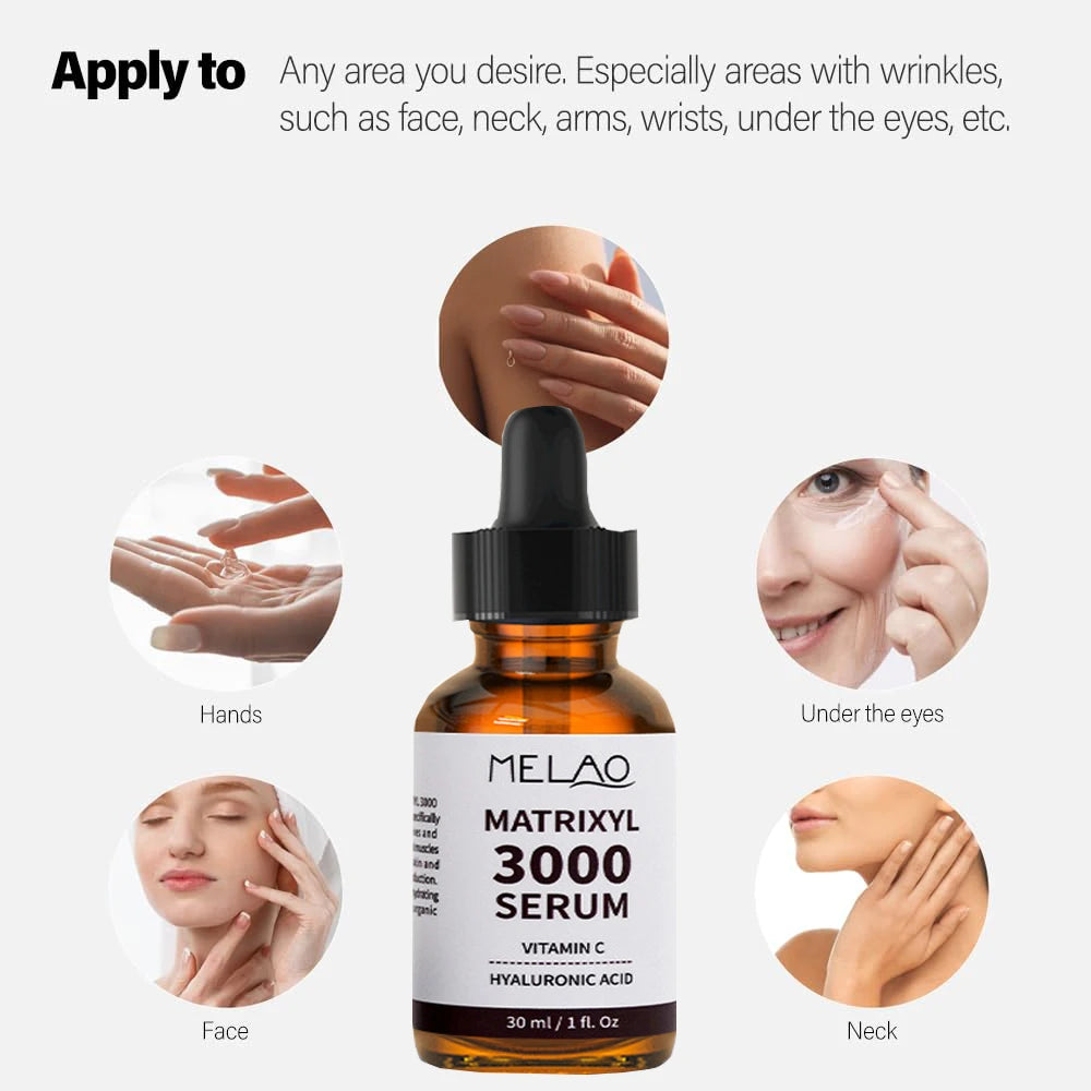Matrixyl 3000 Facial Serum – Hydrating Peptide Skincare for Smooth, Firm-Looking Face & Neck