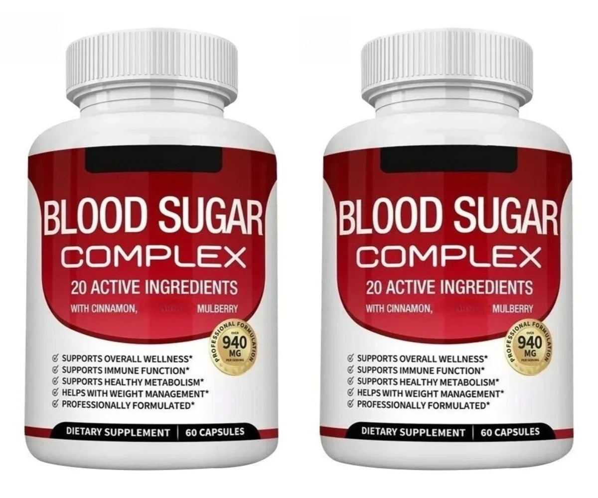Blood Sugar Support Capsules with Mulberry – Metabolic Wellness Supplement, 60 Capsules