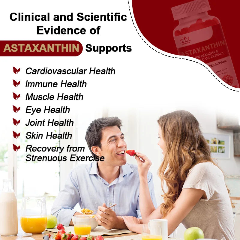 Astaxanthin 24mg Softgel Capsules – Antioxidant Supplement