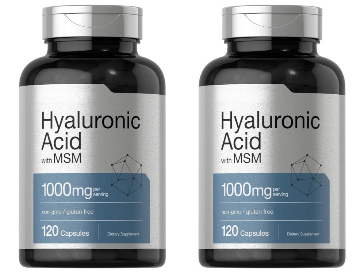 Hyaluronic Acid with MSM Capsules – 1000mg Per Serving, 120 Capsules