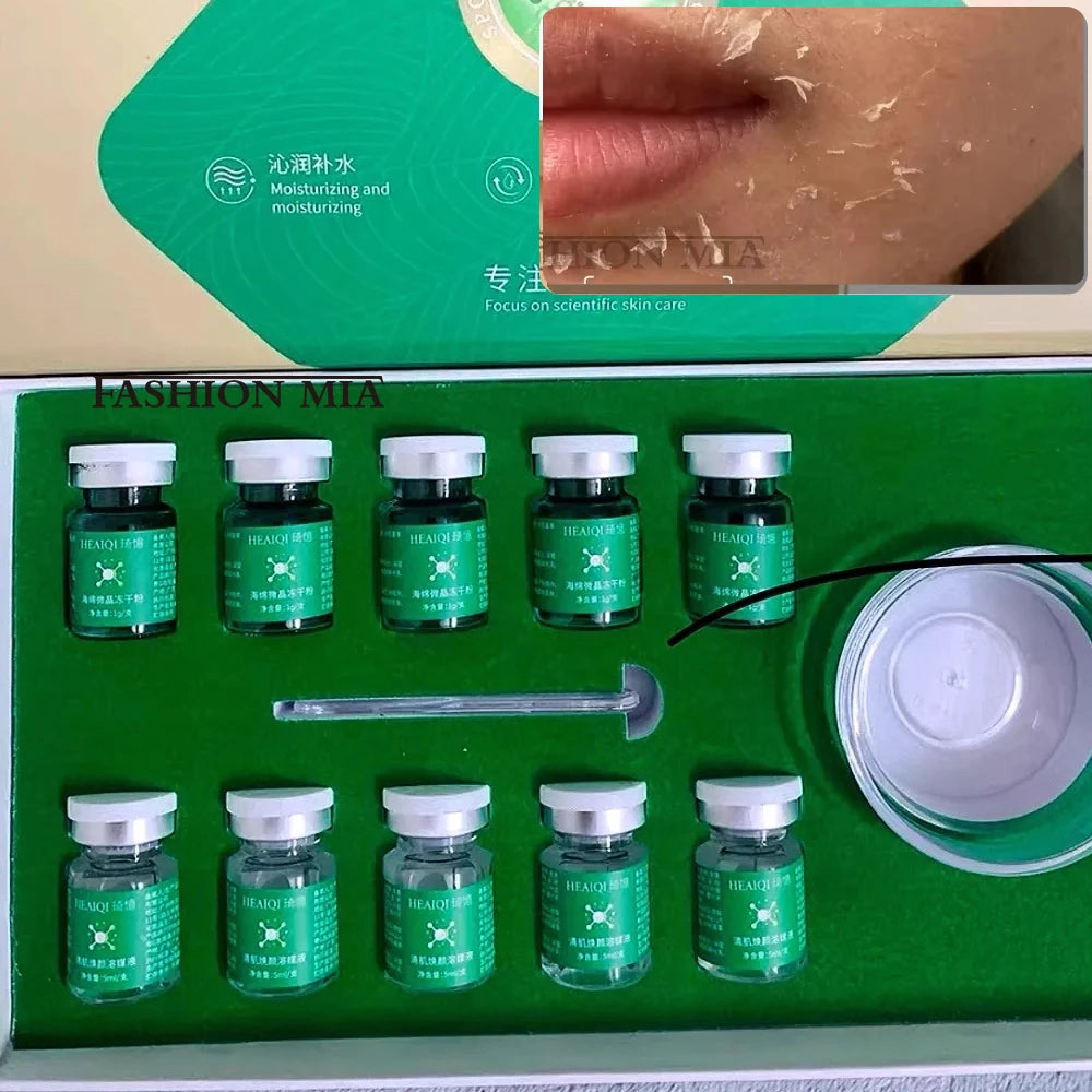 Sponge Spicule Facial Skincare Kit – Freeze-Dried Powder & Hydrating Solution, 1 Application