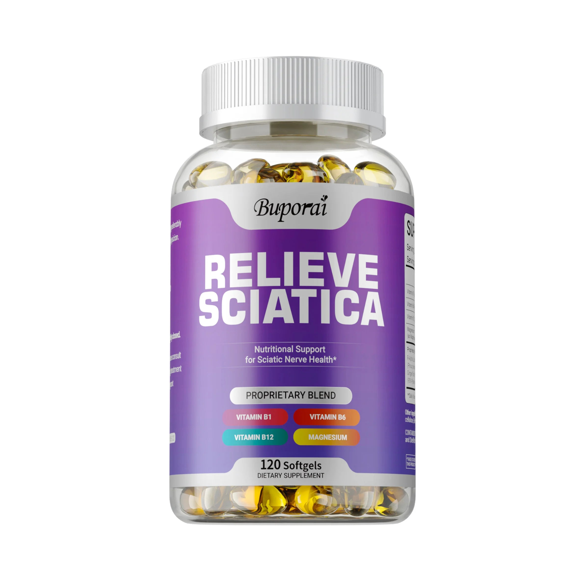 Sciatica Support Capsules with Alpha Lipoic Acid & Vitamin B Complex | Nerve, Joint & Mobility Supplement | 30/60/120 Capsules