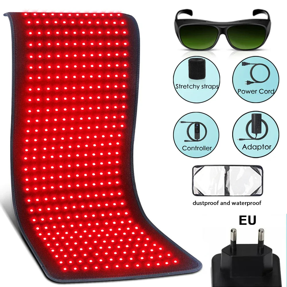 Red & Near-Infrared Light Therapy Heating Pad – 850nm Body Relaxation Cushion