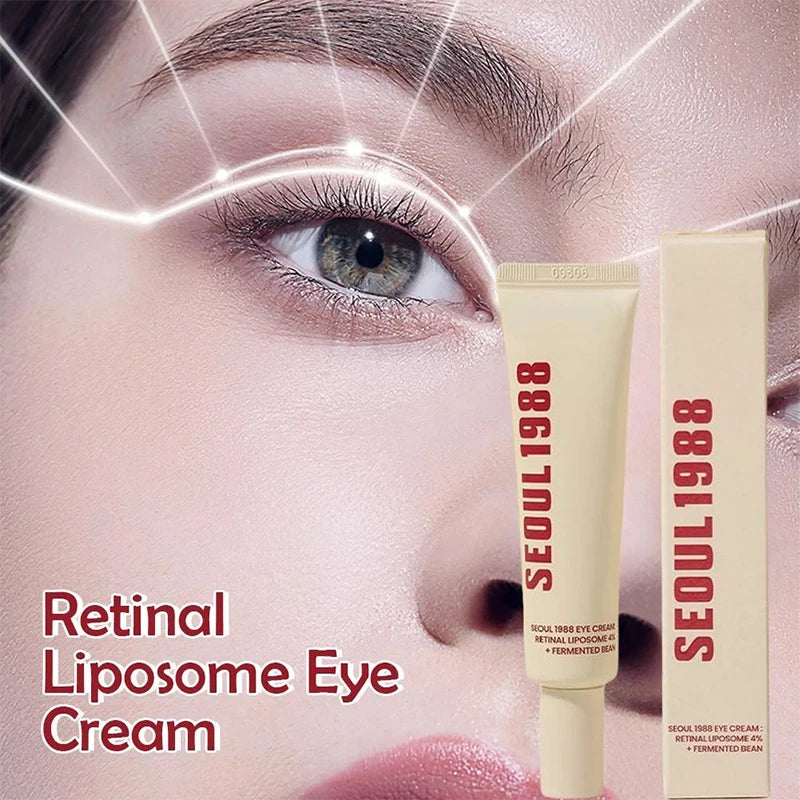 Korean 1988 Retinal Eye Cream & Face Serum – Retinol, Niacinamide, Black Ginseng & Peptides