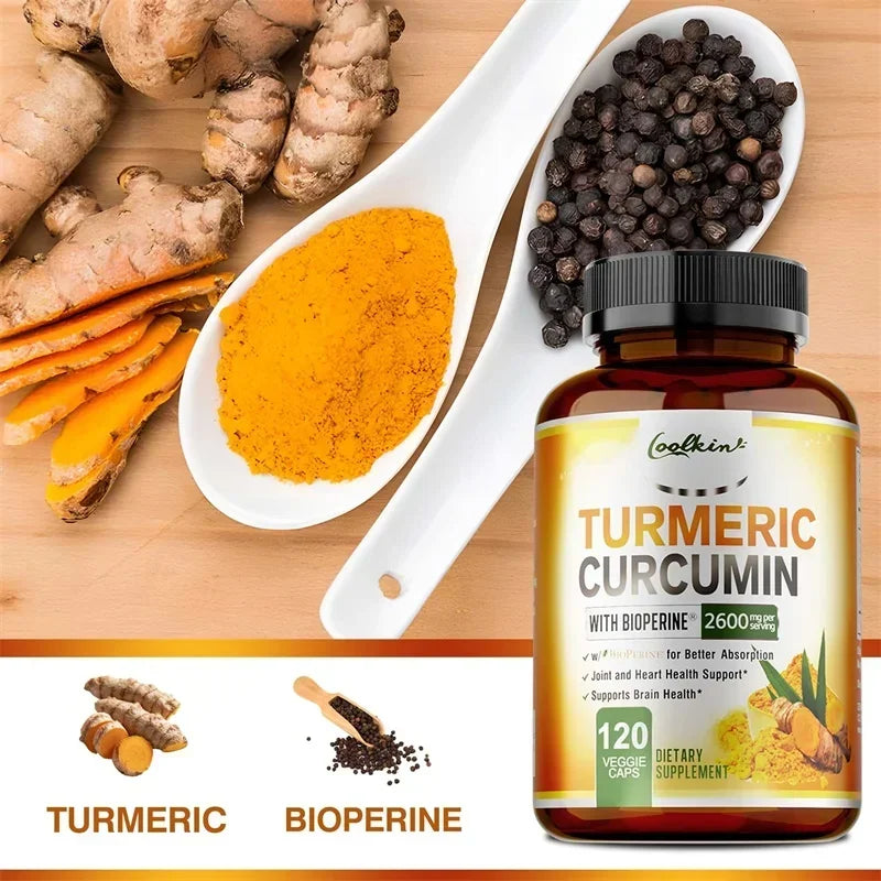 Xemenry Turmeric Curcumin 95% Capsules – Antioxidant & Daily Joint Wellness Supplement
