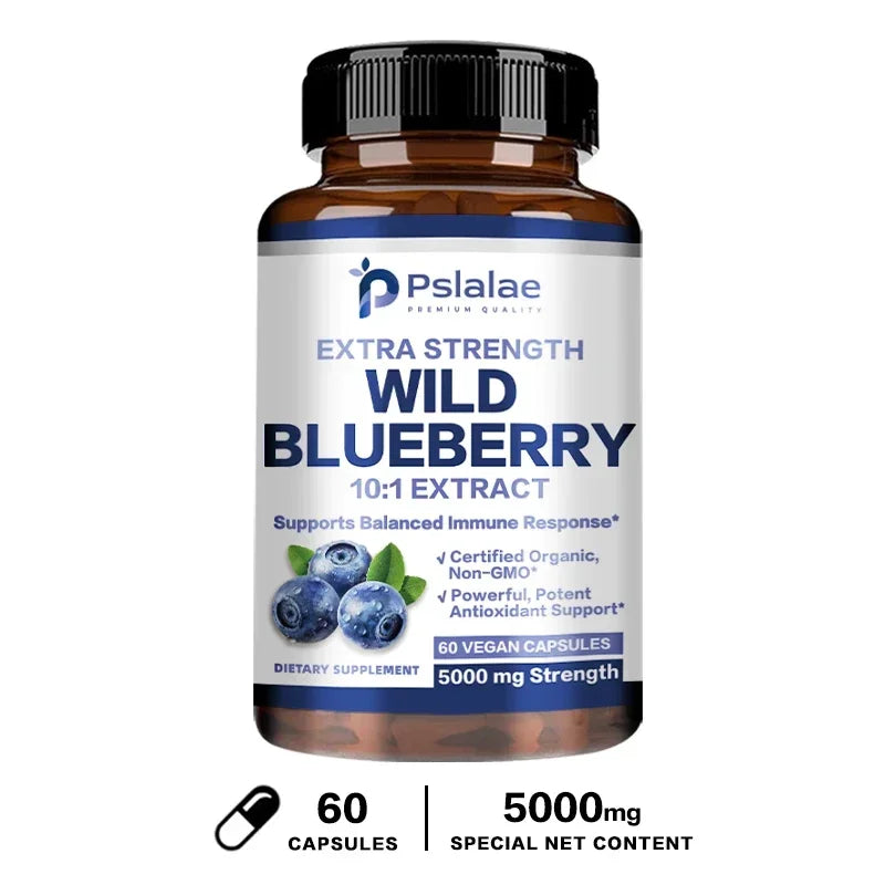 Xemenry Wild Blueberry Capsules – Antioxidant Supplement for Eye Health, Brain Wellness & Daily Immune Support