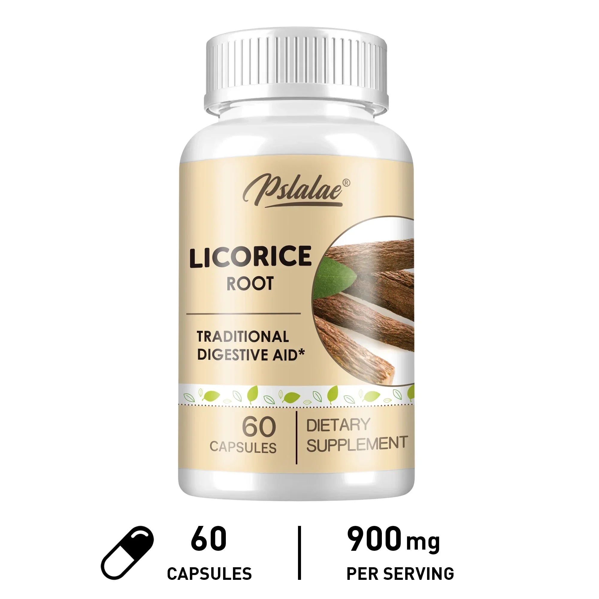 PSLALAE Licorice Root Capsules – Daily Digestive, Antioxidant & Heart Health Support