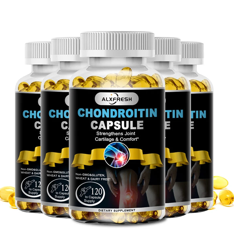 Alxfresh Glucosamine Chondroitin MSM with Turmeric & Vitamin D – Joint Support, Bone Health, Mobility & Calcium Absorption Supplement