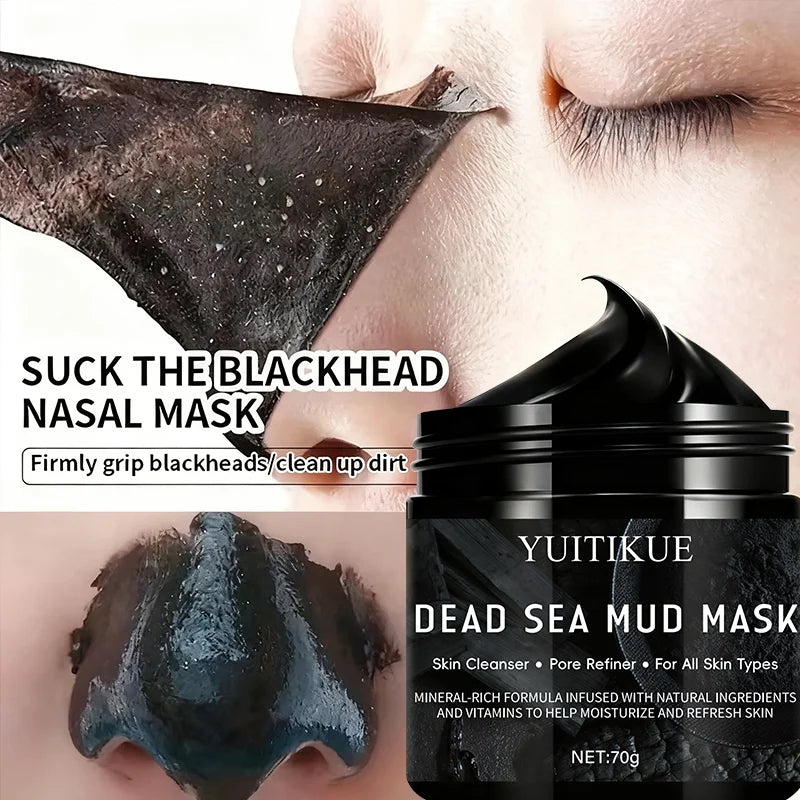 Bamboo Charcoal Peel-Off Face Mask 70g – Deep Cleansing & Oil Control for the T-Zone