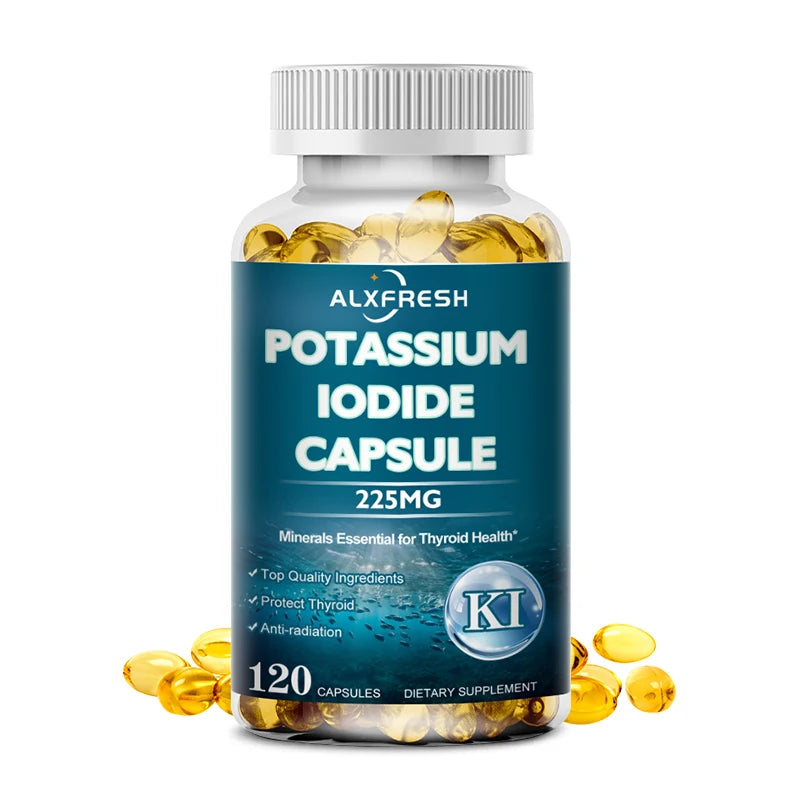 ALXFRESH Potassium Iodide Capsules – Thyroid Health & Daily Wellness Supplement