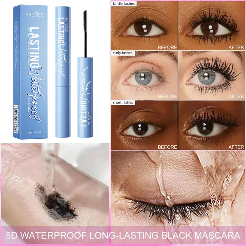 5D Waterproof Black Mascara 8g – Lengthening, Volumising & Curling Lash Definition