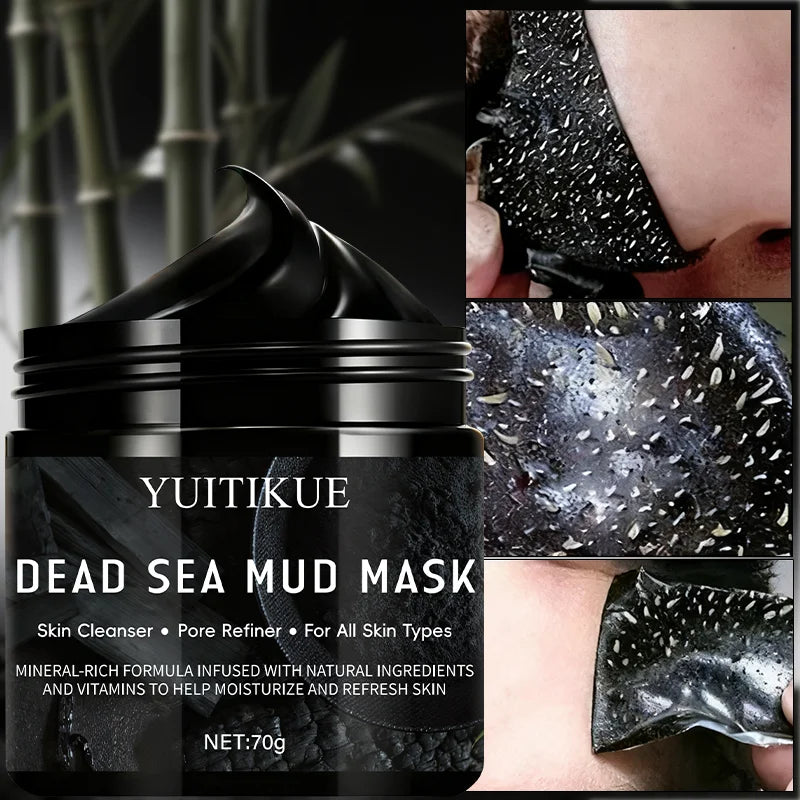 Bamboo Charcoal Peel-Off Face Mask 70g – Deep Cleansing & Oil Control for the T-Zone