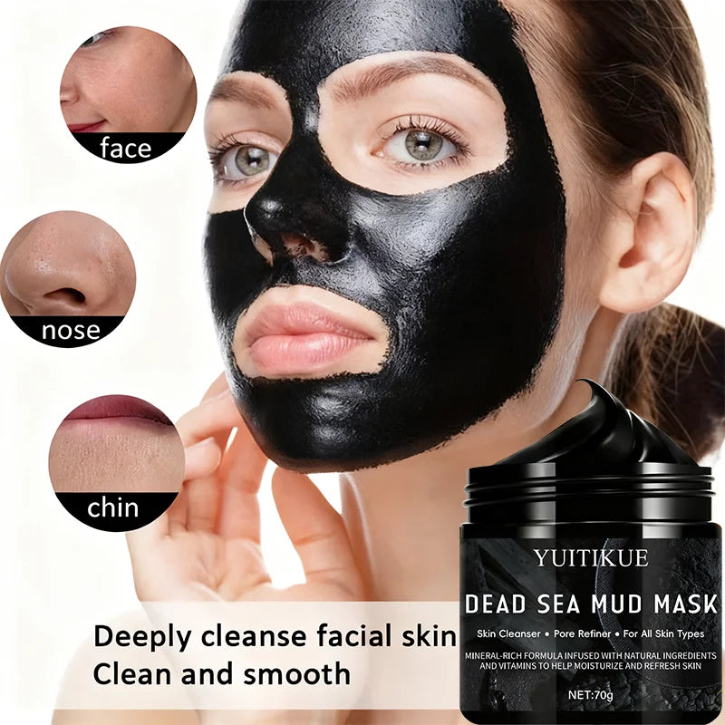 Bamboo Charcoal Peel-Off Face Mask 70g – Deep Cleansing & Oil Control for the T-Zone